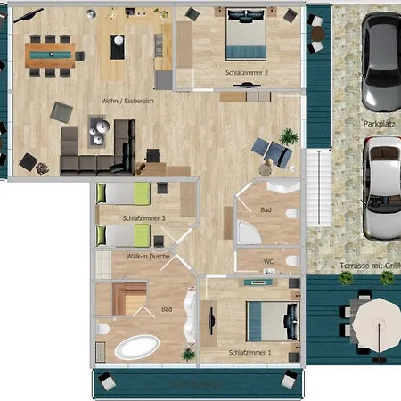 Apartment Haus Meeresleuchten Mit Sauna- Und Erlebnisbadnutzung